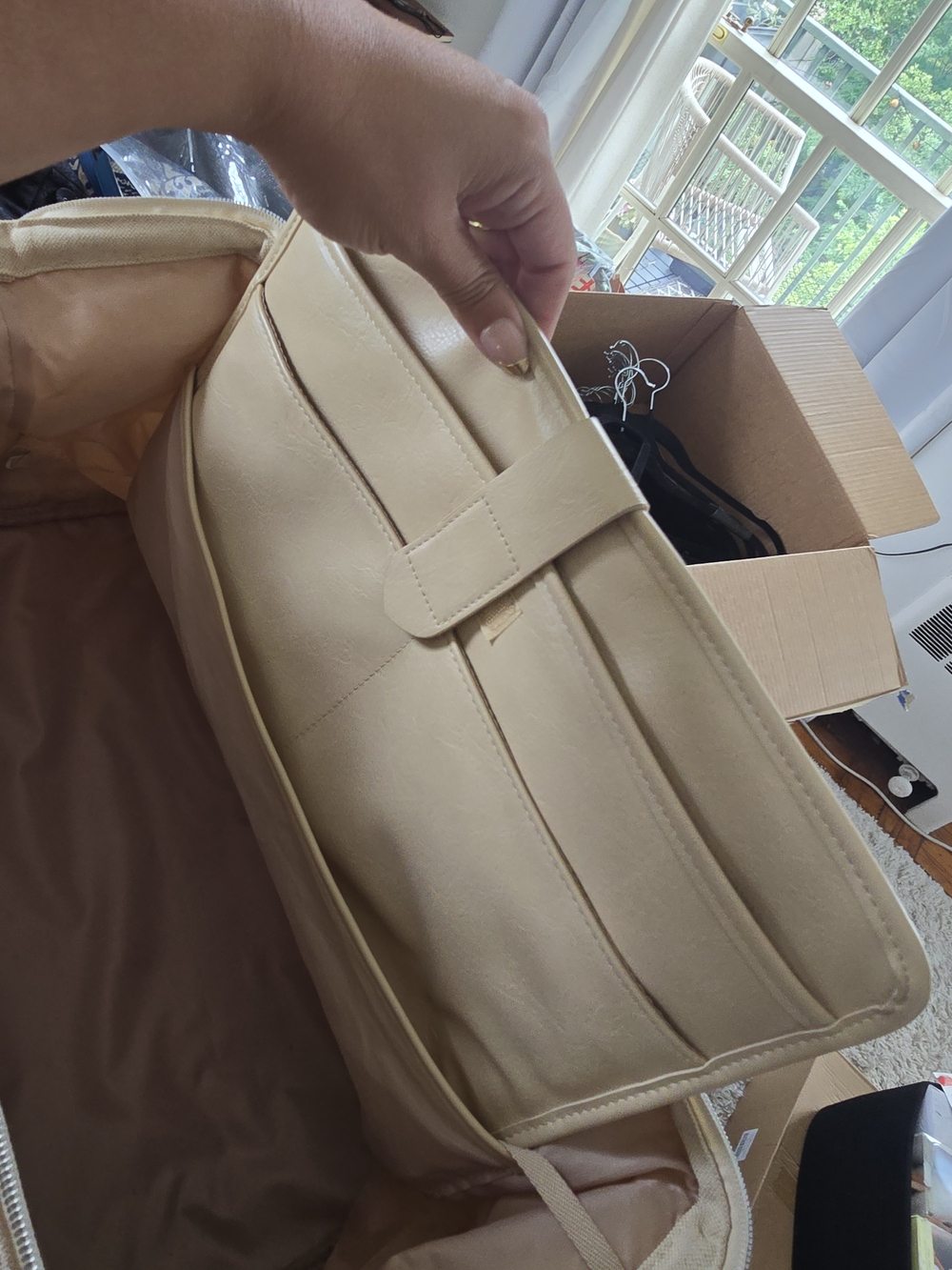Beis Canvas Weekender Bag in Beige - Picture 7 of 7